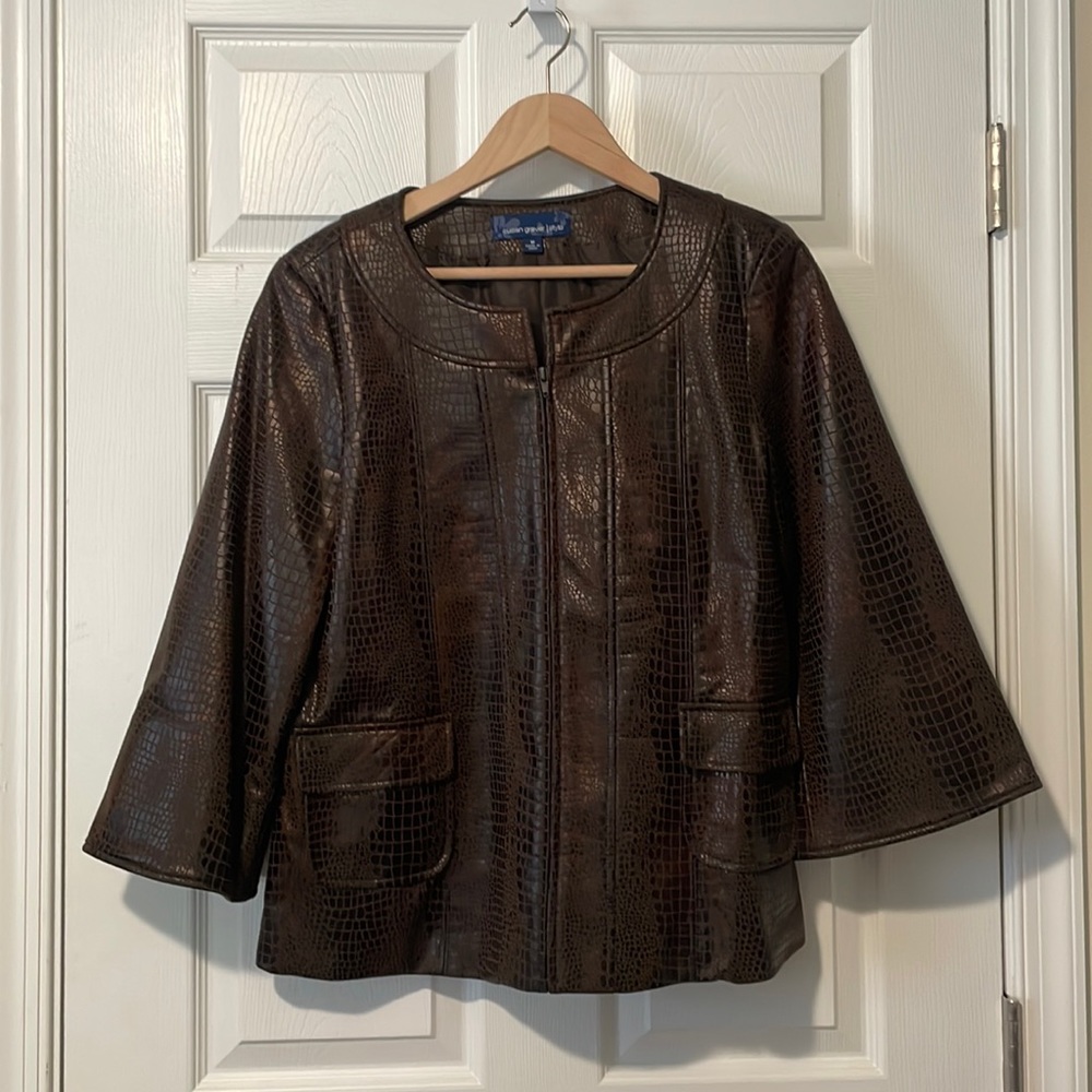 Susan Graver Snakeskin Jacket